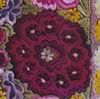 Detail of embroidery, black velvet Hungarian apron,  Circa late 1800s