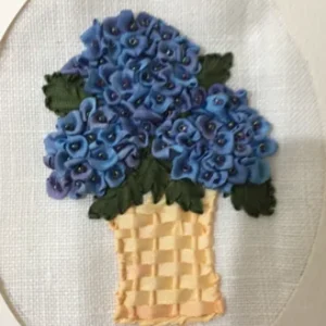 Basket of Hydrangeas