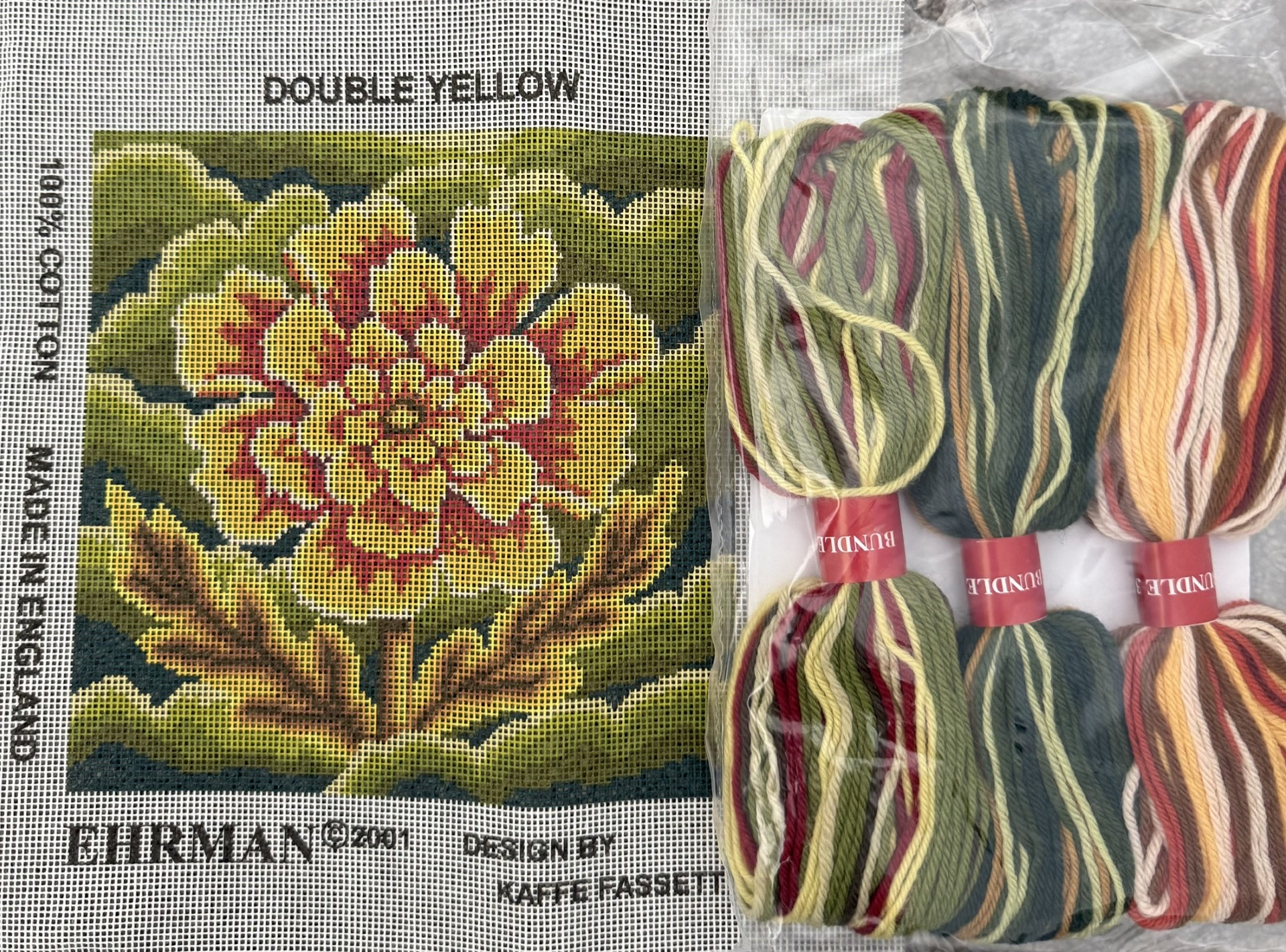 Double Yellow Cushion Tapestry Kit - Image 2