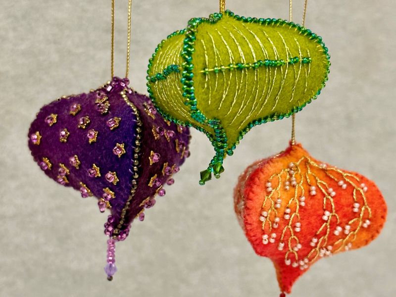 3D Christmas Decoration in Felt