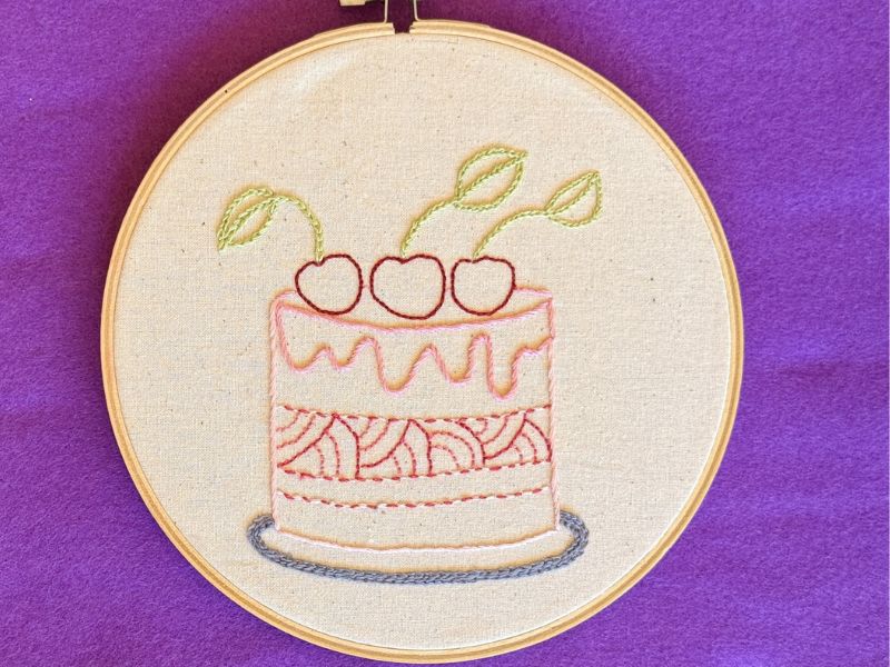 Young Stitchers (8-12 years only) Cherry & Marshmallow Cake